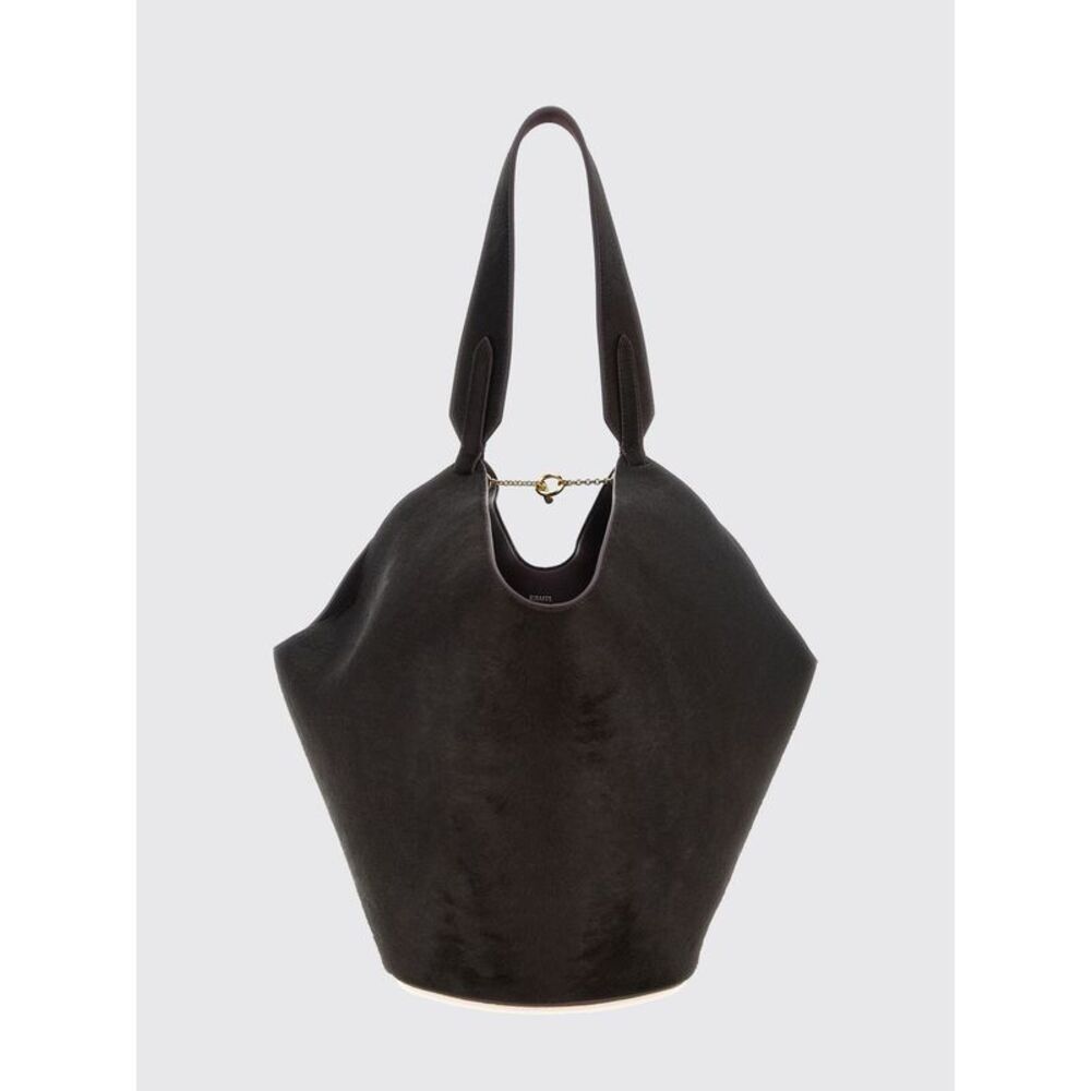 Khaite Women Khaite Medium Lotus Tote Bag In Suede Calfskin Leather